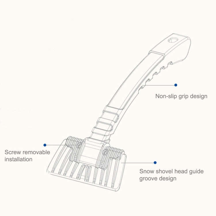 Car Snow Shovel Auto Ice Scraper Winter Road Safety Cleaning Tools Defrost Deicing Removal Rain W...
