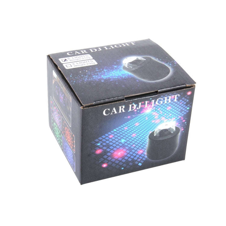 5V 6W Colorful Car Decoration DJ Light Sound Activated Strobe Effect Atmosphere Light Star Music ...