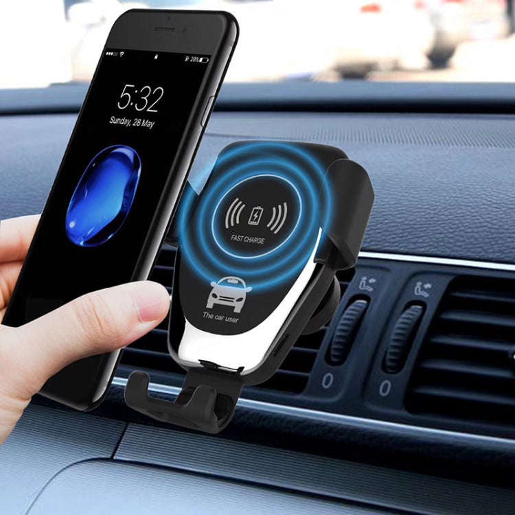 Car Air Outlet Bracket Wireless Charger Qi Standard Wireless Charger(Black)