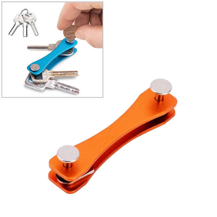 Portable Metal Key Storage Clip(Orange)