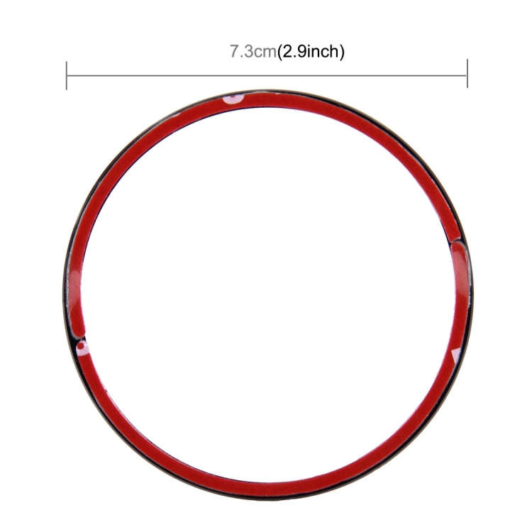 4 PCS Car Aluminum Wheel Hub Deroration Ring For Cadillac(Black)