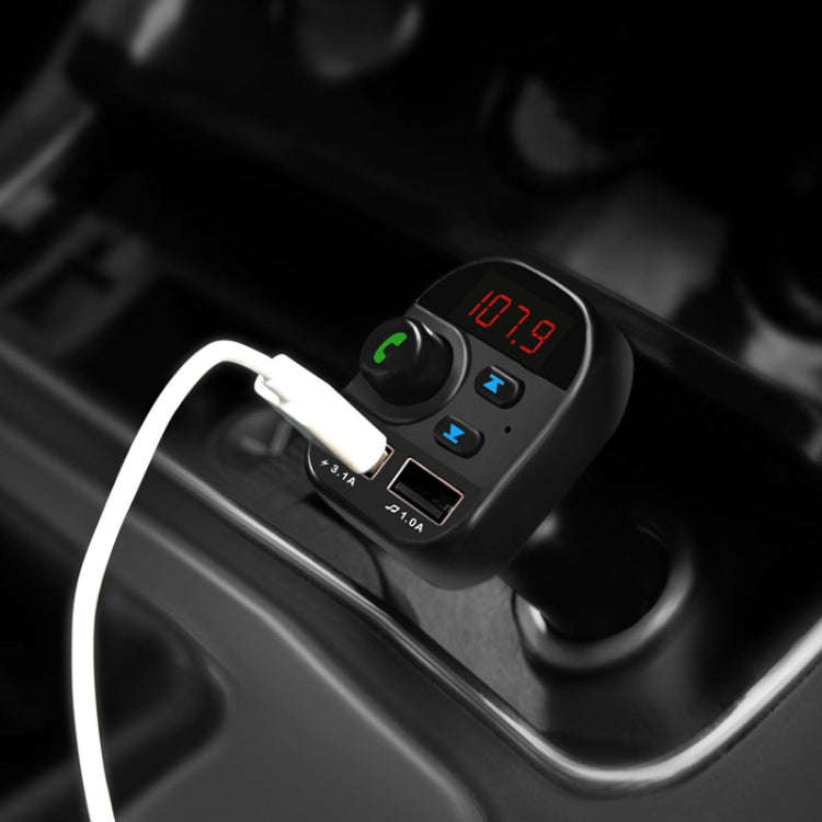 805E Dual USB Charging Bluetooth FM Transmitter MP3 Music Player Car Kit, Support Hands-Free Call...
