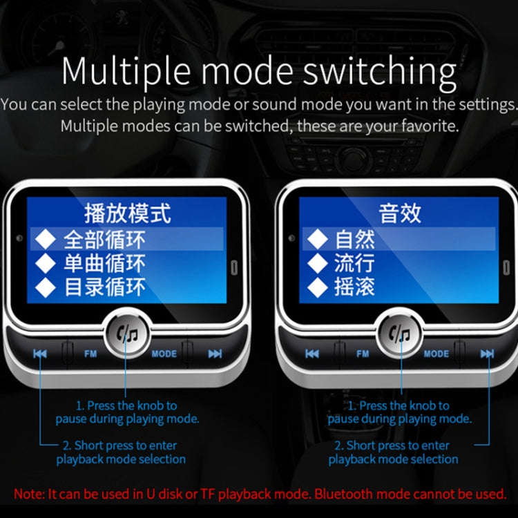 BC32 Dual USB Charging Bluetooth Hand-free Car Charger FM Transmitter MP3 Music Player Car Kit, S...