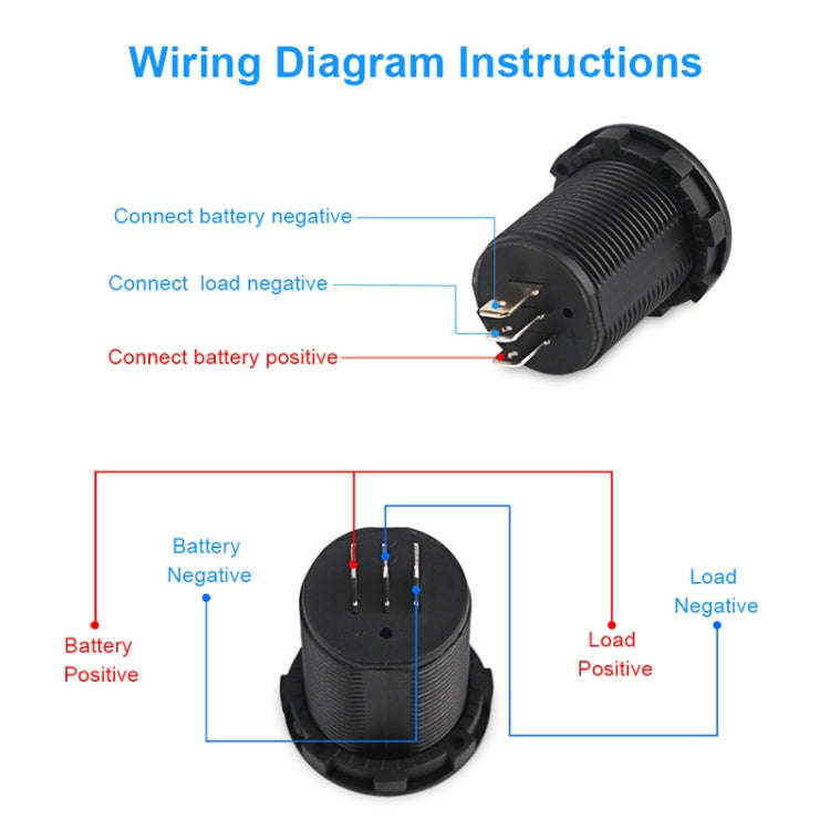 B3613  IP67 Waterproof Car Modification 4.5-30V Voltmeter + Ammeter