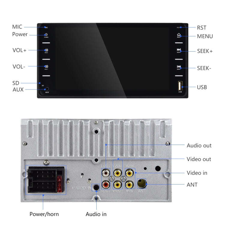 848V 16 7 inch Multi-touch Screen Car GPS Navigator, Support TF Card / USB / AUX / MP5 Player / A...