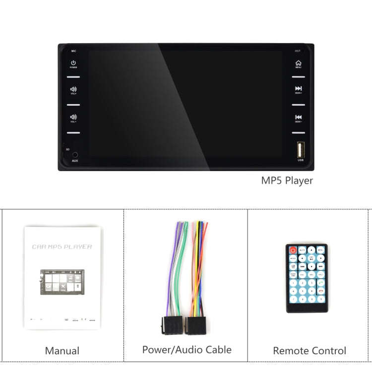 848V 16 7 inch Multi-touch Screen Car GPS Navigator, Support TF Card / USB / AUX / MP5 Player / A...