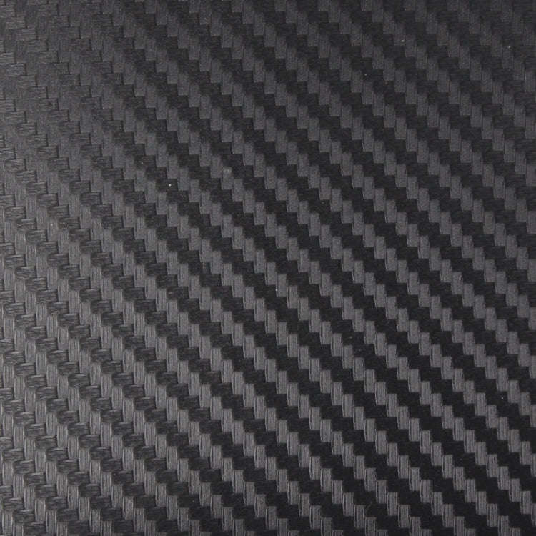 Car Decorative 3D Carbon Fiber PVC Sticker, Size: 152cm x 50cm(Black)