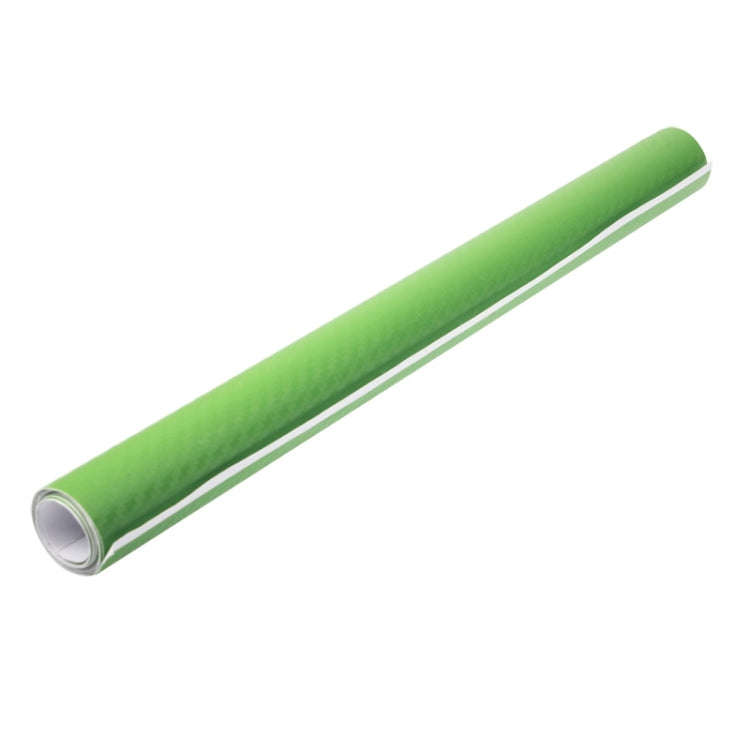 Car Decorative 3D Carbon Fiber PVC Sticker, Size: 152cm x 50cm(Green)