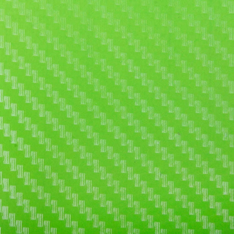 Car Decorative 3D Carbon Fiber PVC Sticker, Size: 152cm x 50cm(Green)