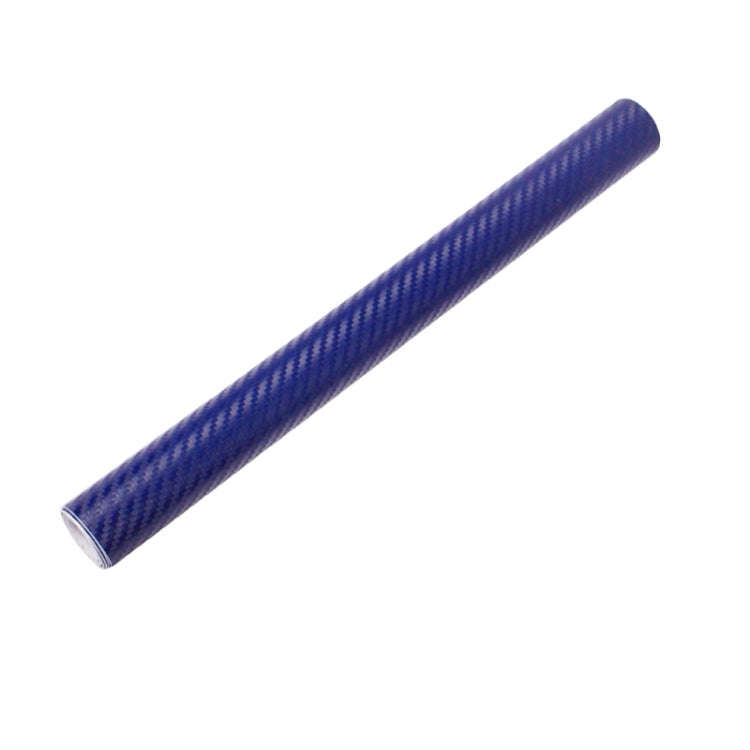 Car Decorative 3D Carbon Fiber PVC Sticker, Size: 152cm x 50cm(Blue)