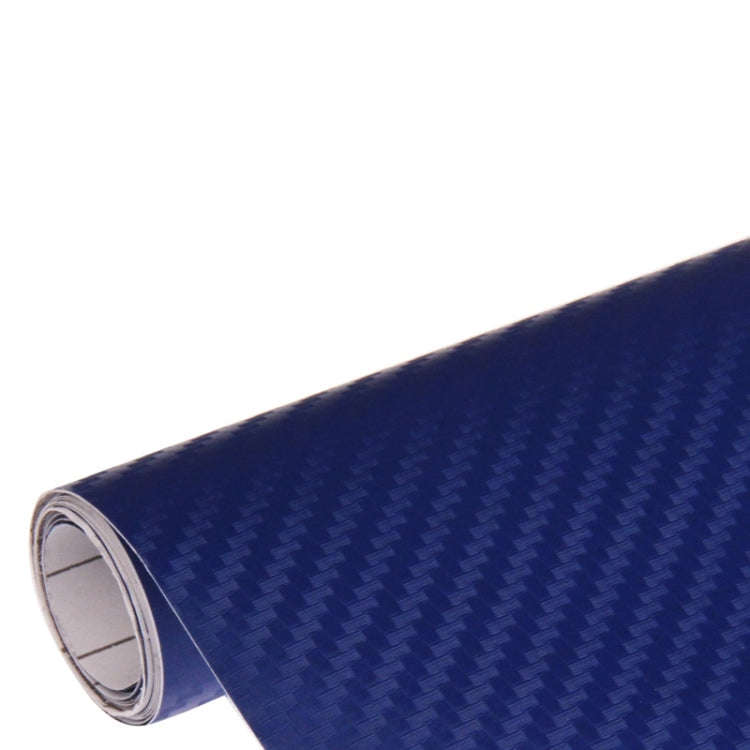 Car Decorative 3D Carbon Fiber PVC Sticker, Size: 152cm x 50cm(Blue)