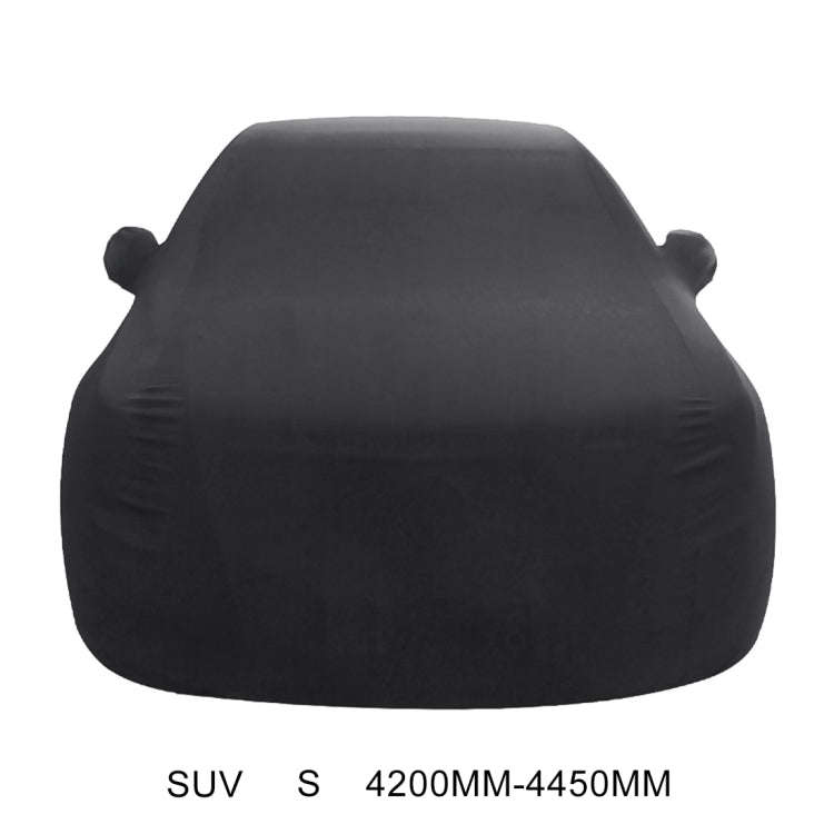 Anti-Dust Anti-UV Heat-insulating Elastic Force Cotton Car Cover for SUV, Size: S, 4.2m~4.45m (Bl...