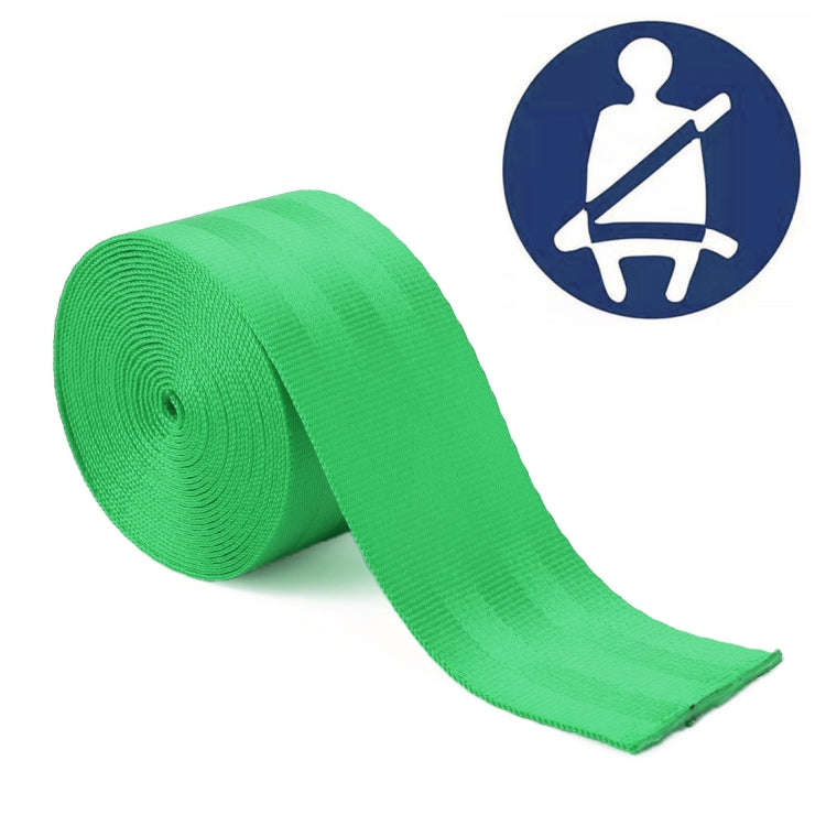 Car Modified Polyester Seat Belt Harness Racing Safety Seat Belt, Length: 3.6m (Green)