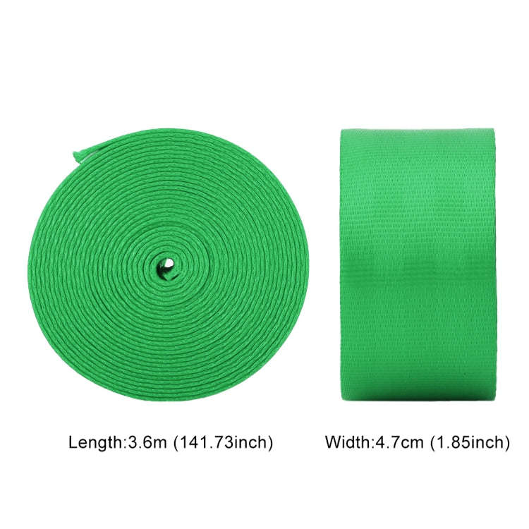 Car Modified Polyester Seat Belt Harness Racing Safety Seat Belt, Length: 3.6m (Green)