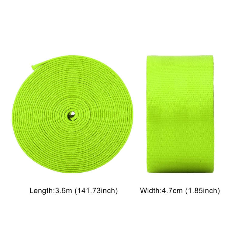 Car Modified Polyester Seat Belt Harness Racing Safety Seat Belt, Length: 3.6m (Fluorescent Green)