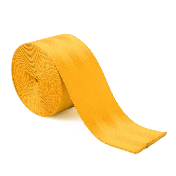 Car Modified Polyester Seat Belt Harness Racing Safety Seat Belt, Length: 3.6m (Yellow)