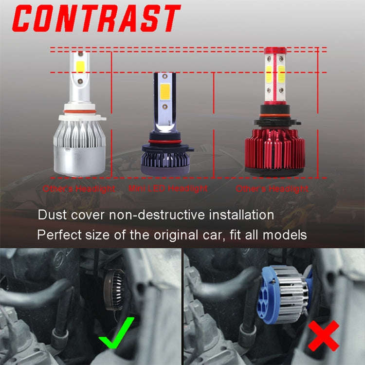2 PCS 9005 DC9-36V / 36W / 3000K / 6000LM IP68 Car / Motorcycle Mini COB LED Headlight Lamps / Fo...