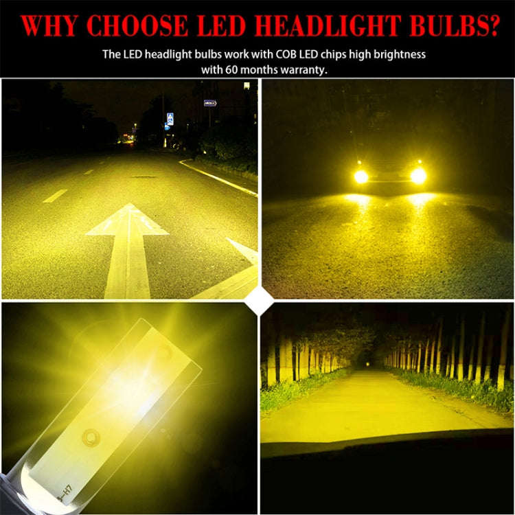 2 PCS 9005 DC9-36V / 36W / 3000K / 6000LM IP68 Car / Motorcycle Mini COB LED Headlight Lamps / Fo...