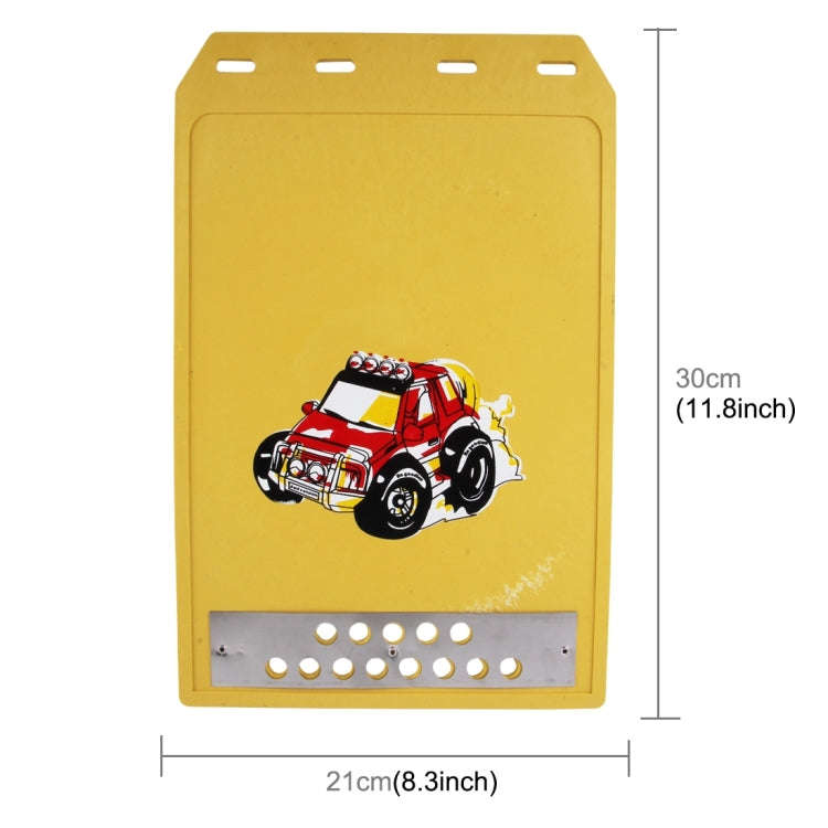 2 PCS WS-003 Premium Heavy Duty Molded Splash Mud Flaps Auto Front and Rear Guards, Small Size, R...