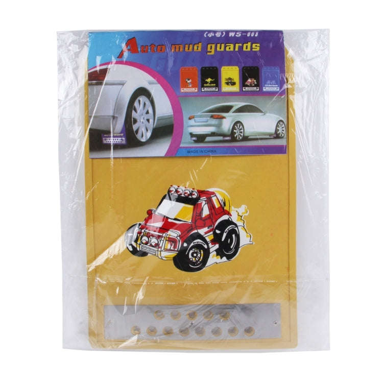 2 PCS WS-003 Premium Heavy Duty Molded Splash Mud Flaps Auto Front and Rear Guards, Small Size, R...