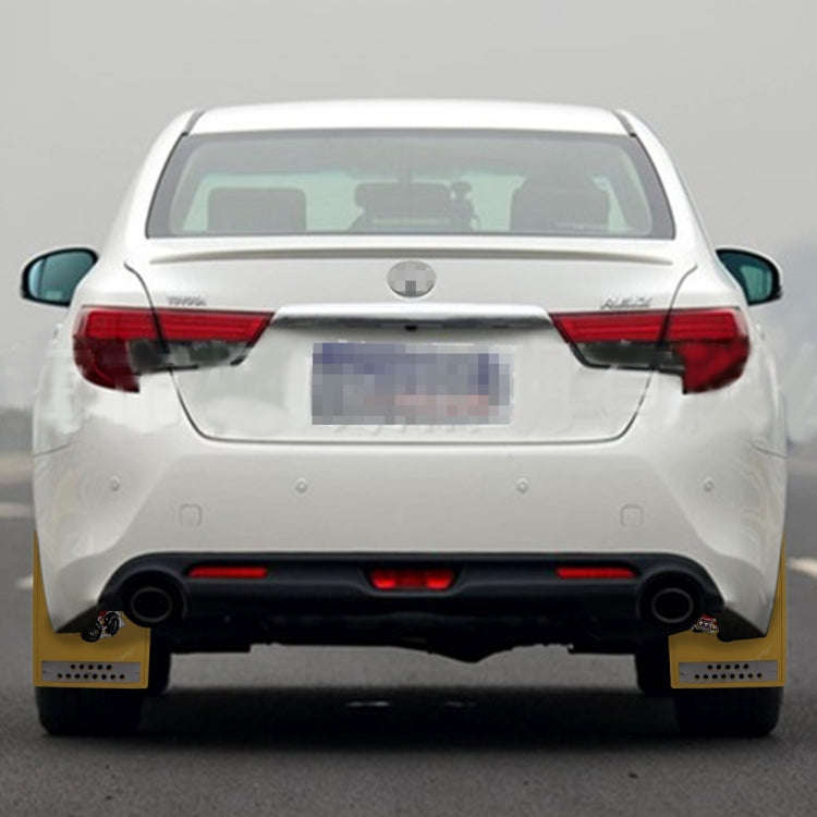 2 PCS WS-003 Premium Heavy Duty Molded Splash Mud Flaps Auto Front and Rear Guards, Small Size, R...