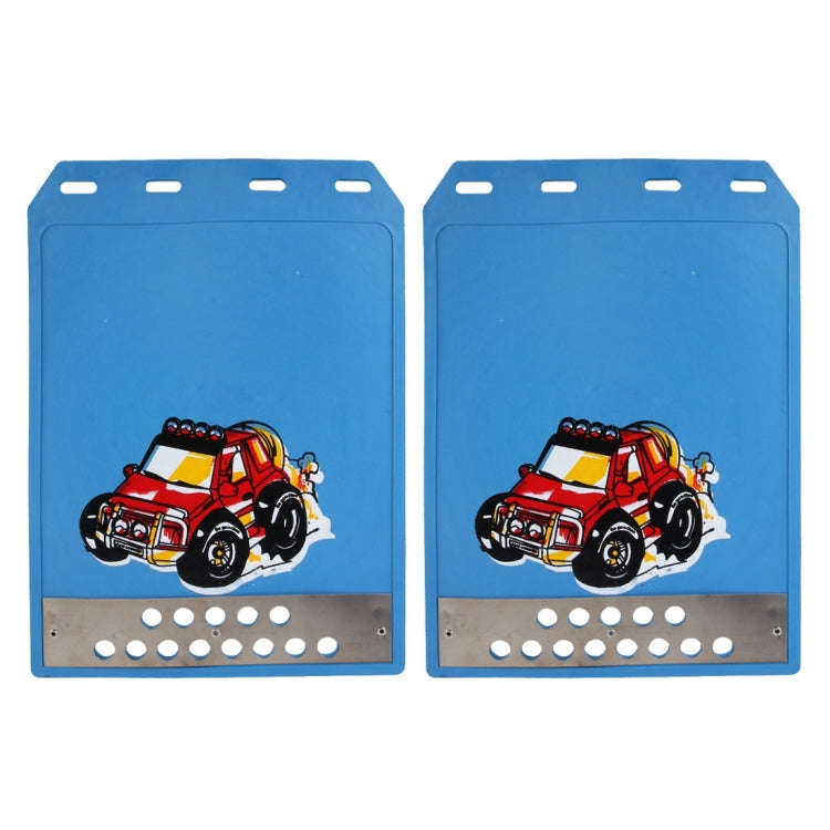 Premium Heavy Duty Molded Splash Front and Rear Mud Flaps Guards, Medium Size, Random Pattern Del...