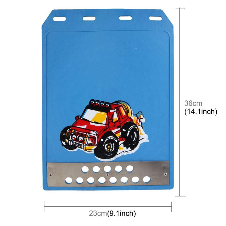 Premium Heavy Duty Molded Splash Front and Rear Mud Flaps Guards, Medium Size, Random Pattern Del...