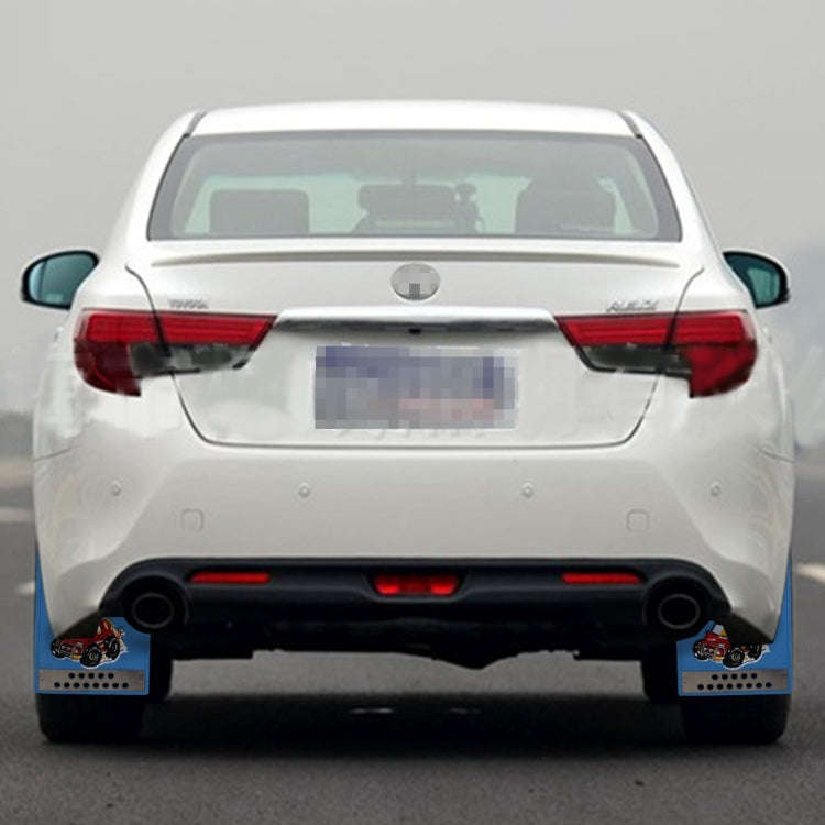 Premium Heavy Duty Molded Splash Front and Rear Mud Flaps Guards, Medium Size, Random Pattern Del...