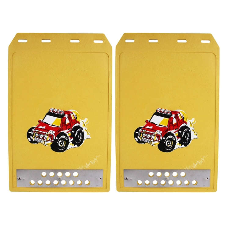 Premium Heavy Duty Molded Splash Front and Rear Mud Flaps Guards, Medium Size, Random Pattern Del...
