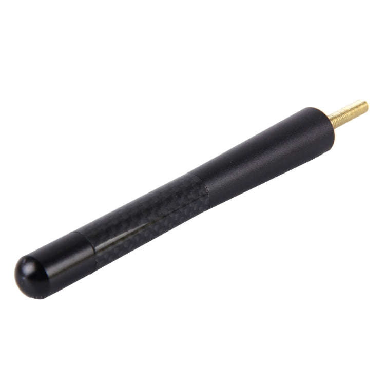 Carbon Fiber Aluminum Short Antenna Polished Universal Screws Base(Big Size)(Black)