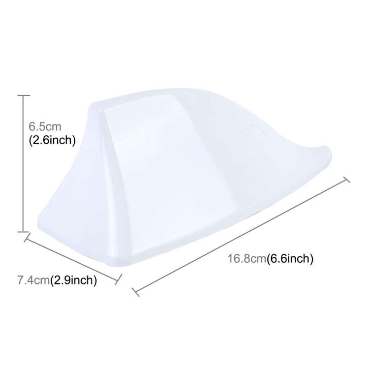Universal Car Antenna Aerial Shark Fin Radio Signal For Auto SUV Truck Van(White)