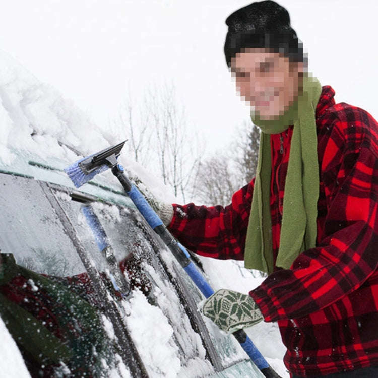 2 in 1 Car High-strength Scalable Removable Snow Shovel with Snow Frost Broom Brush And Ice Scraper
