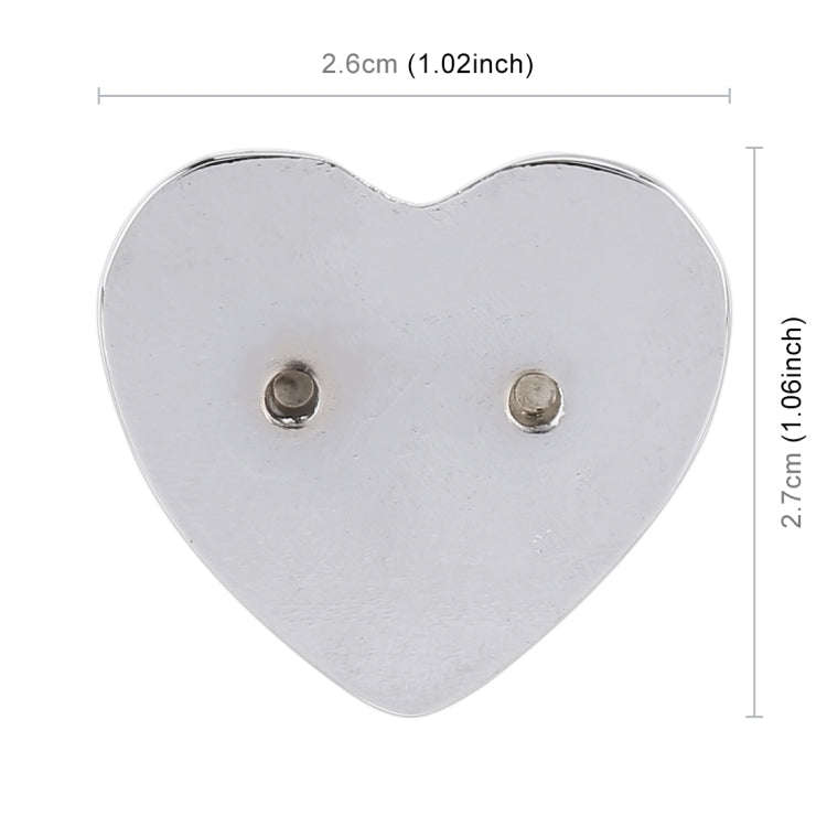 Heart Shape Car Metal Body Decorative Sticker (Red)