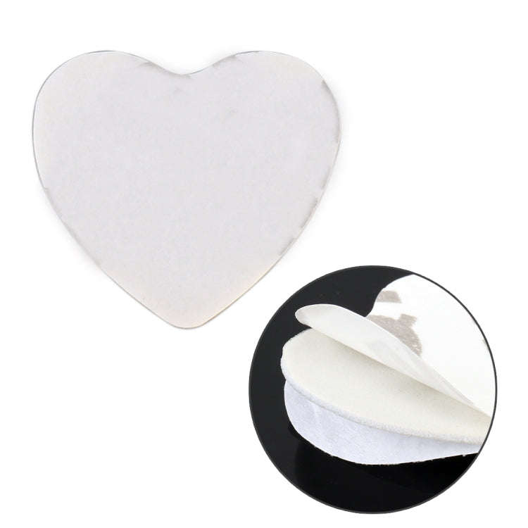 Heart Shape Car Metal Body Decorative Sticker (Red)