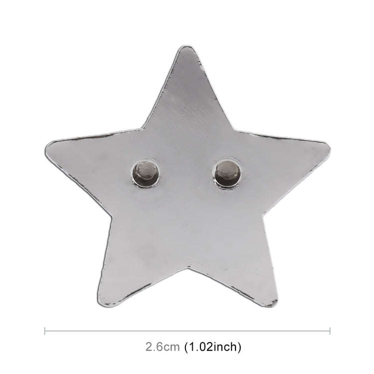 Star Pattern Car Metal Body Decorative Sticker (Red)