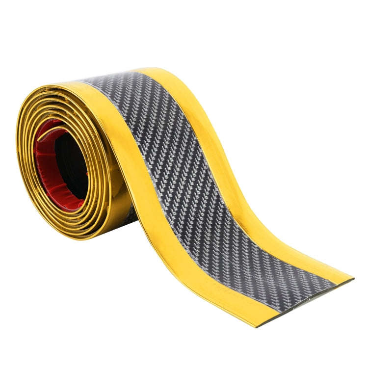 Universal Electroplate Carbon Fibre Car Door Threshold Decoration Strip Decorative Sticker, Size ...