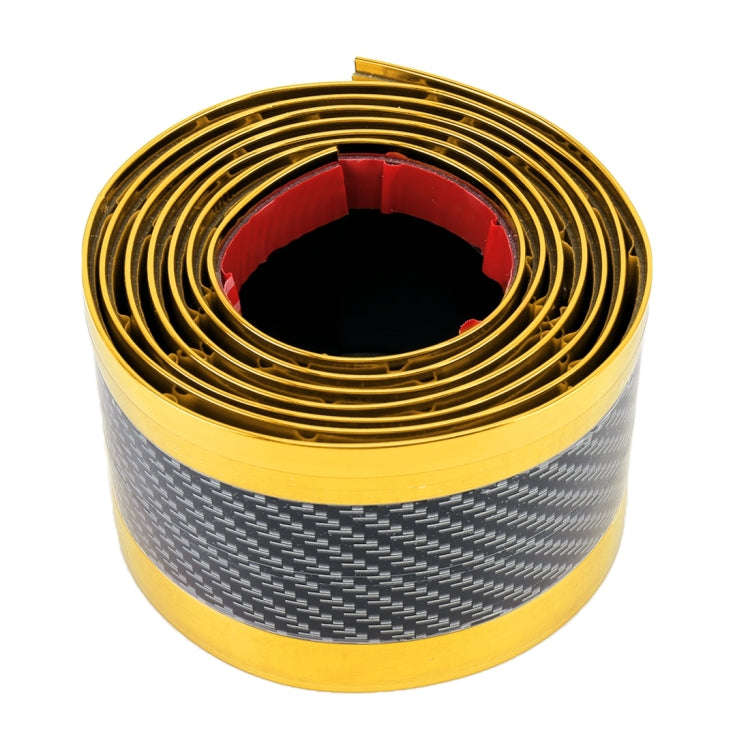 Universal Electroplate Carbon Fibre Car Door Threshold Decoration Strip Decorative Sticker, Size ...
