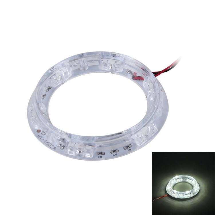 HY-1601 2W 6 LEDs Car Angel Eyes Light, DC 12V(White Light)