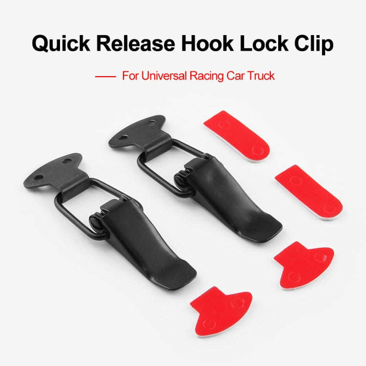 EA059 2 PCS Car Modification Accessories Universal Iron Bumper Safety Fixed Buckle, Size: 26.7 x ...