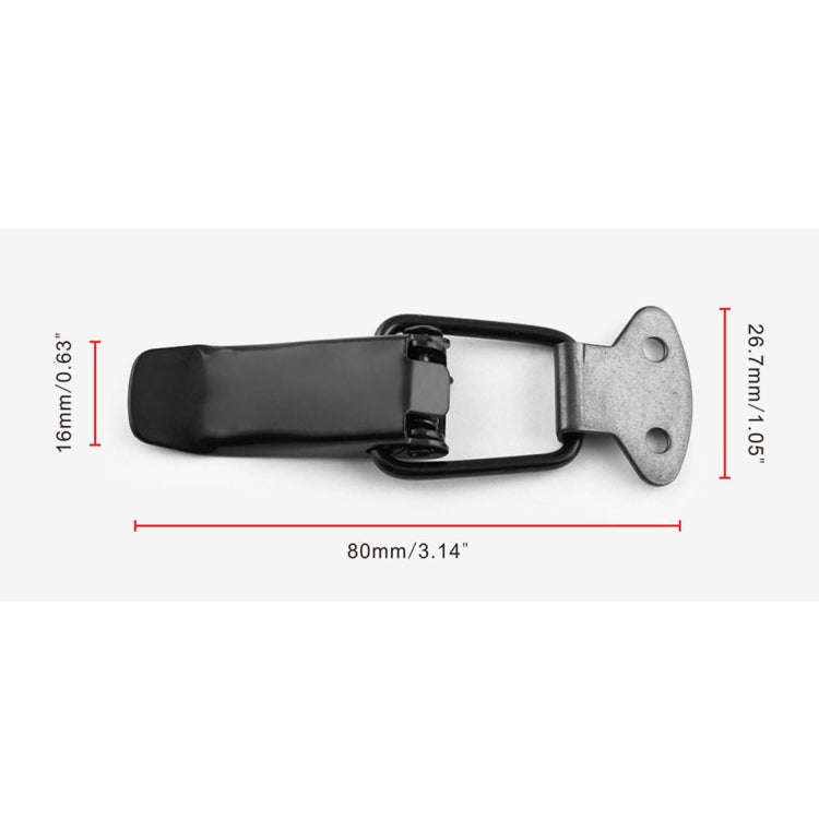 EA059 2 PCS Car Modification Accessories Universal Iron Bumper Safety Fixed Buckle, Size: 26.7 x ...