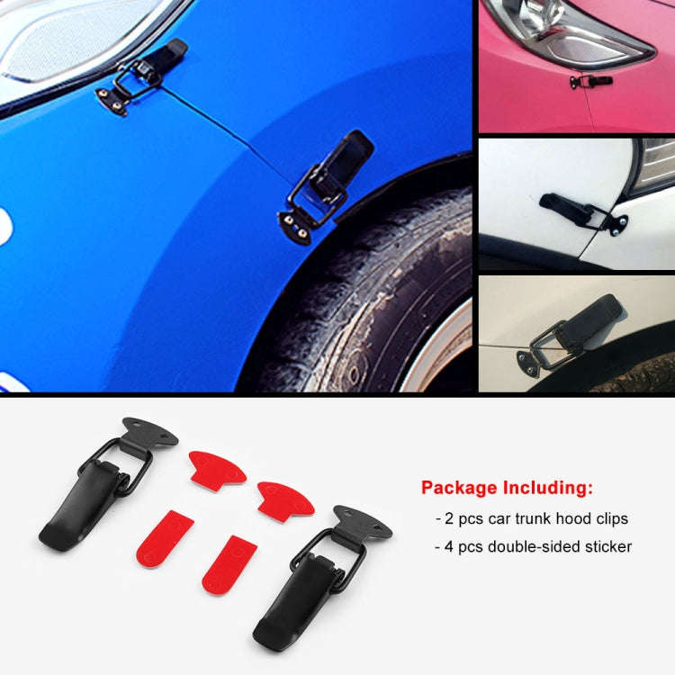 EA059 2 PCS Car Modification Accessories Universal Iron Bumper Safety Fixed Buckle, Size: 26.7 x ...