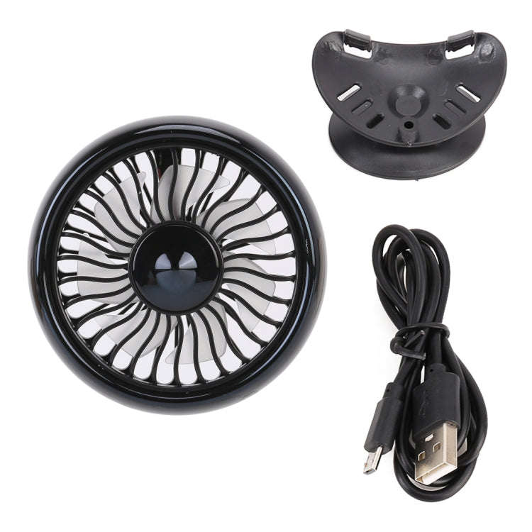 Portable Car Electric Cooling Fan with Base(Black)