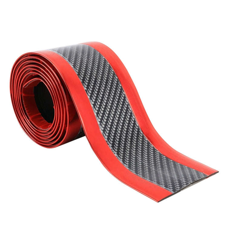 Universal Electroplate Carbon Fibre Car Door Threshold Decoration Strip Decorative Sticker, Size ...