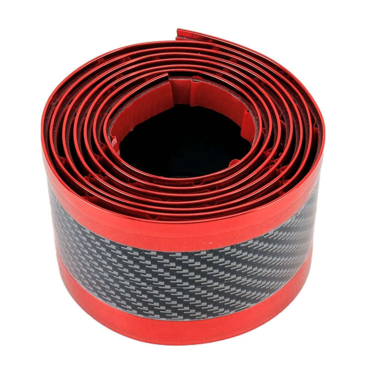 Universal Electroplate Carbon Fibre Car Door Threshold Decoration Strip Decorative Sticker, Size ...