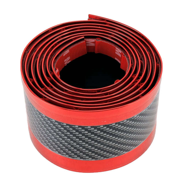 Universal Electroplate Carbon Fibre Car Door Threshold Decoration Strip Decorative Sticker, Size ...