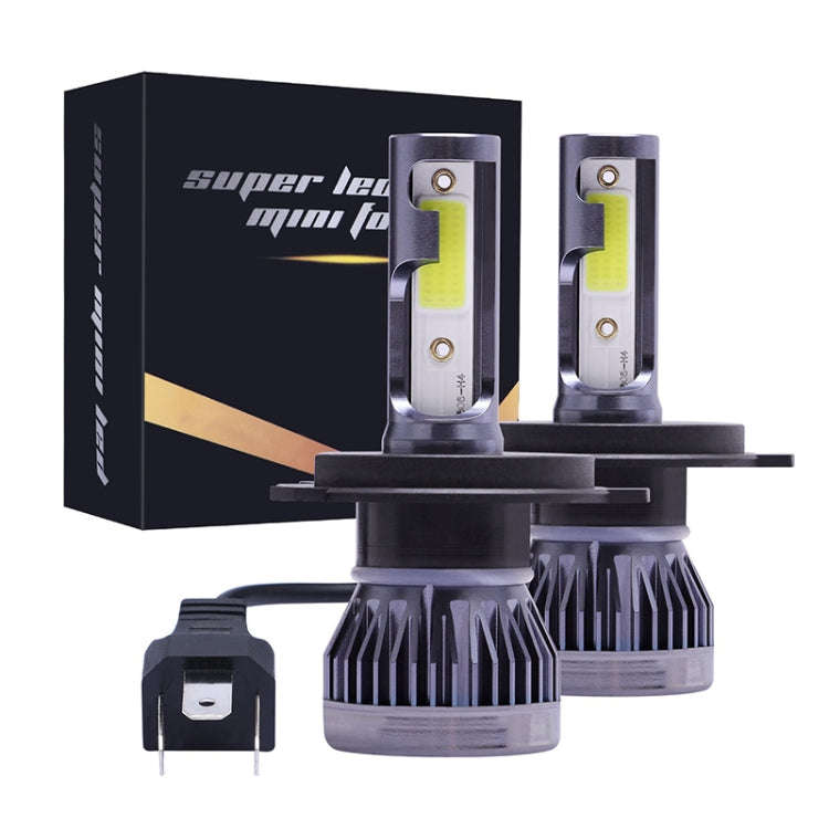 2 PCS H4 DC9-36V / 36W / 8000K / 6000LM IP68 Car / Motorcycle Mini COB LED Headlight Lamps / Fog ...