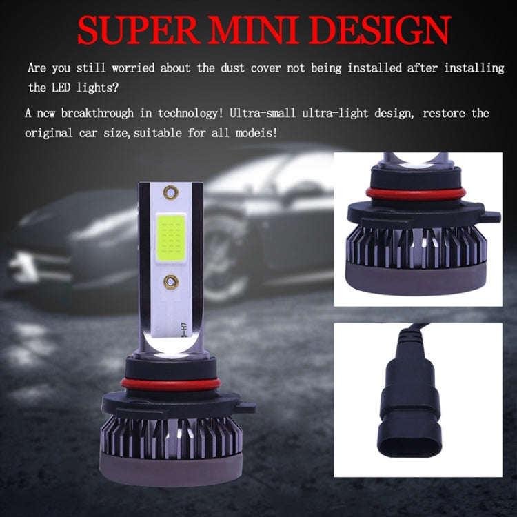 2 PCS H7 DC9-36V / 36W / 8000K / 6000LM IP68 Car / Motorcycle Mini COB LED Headlight Lamps / Fog ...