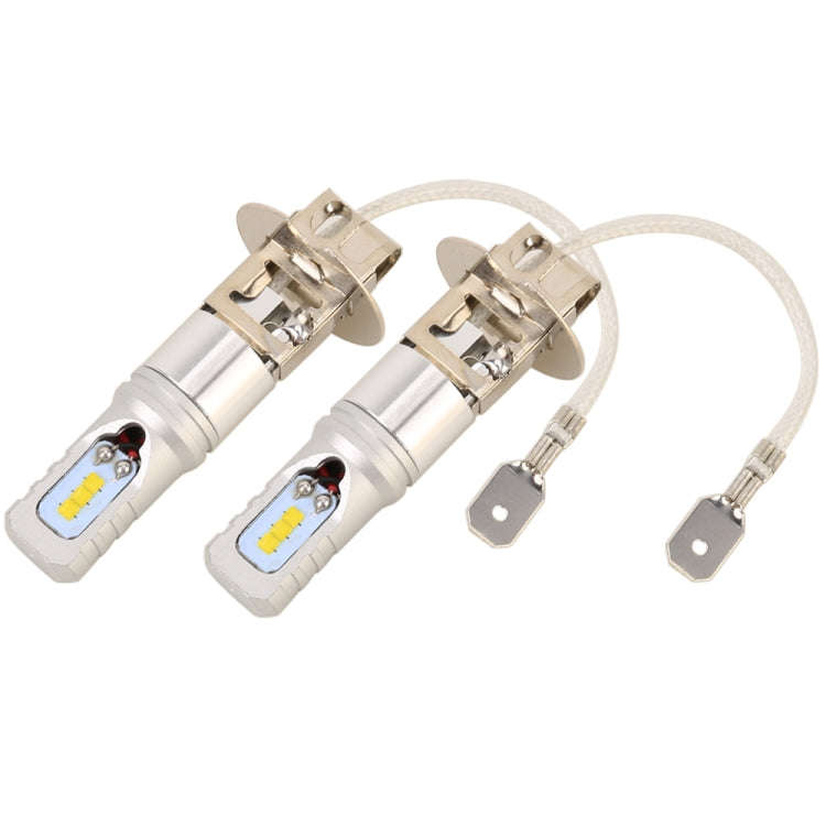 2 PCS H3 DC12V / 4.5W / 6000K / 360LM Car LED Fog Light with 6 CSP Lamp Beads, White Light (Silver)
