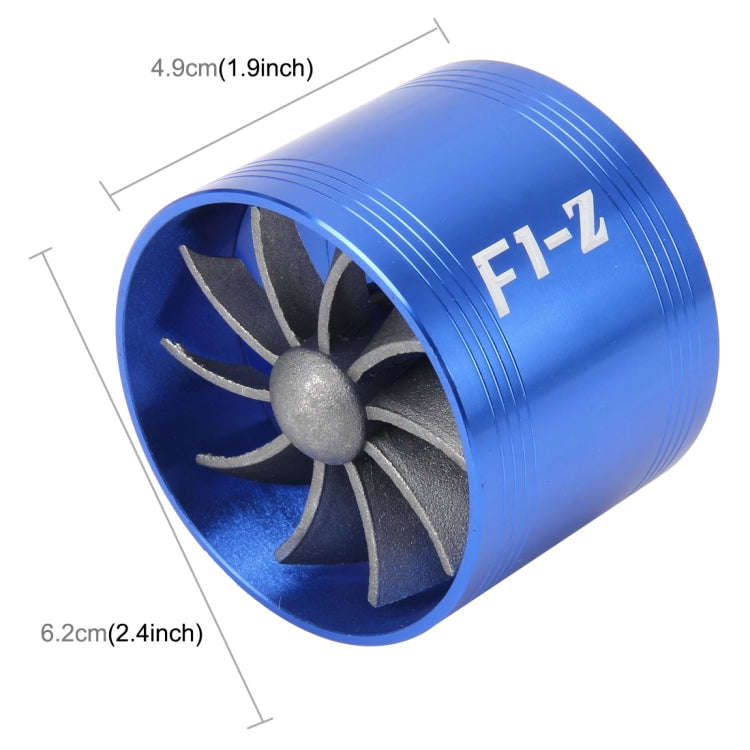 Car Stainless Universal Supercharger F1-Z Single Side Turbine Air Intake Fuel Saver Turbo Turboin...