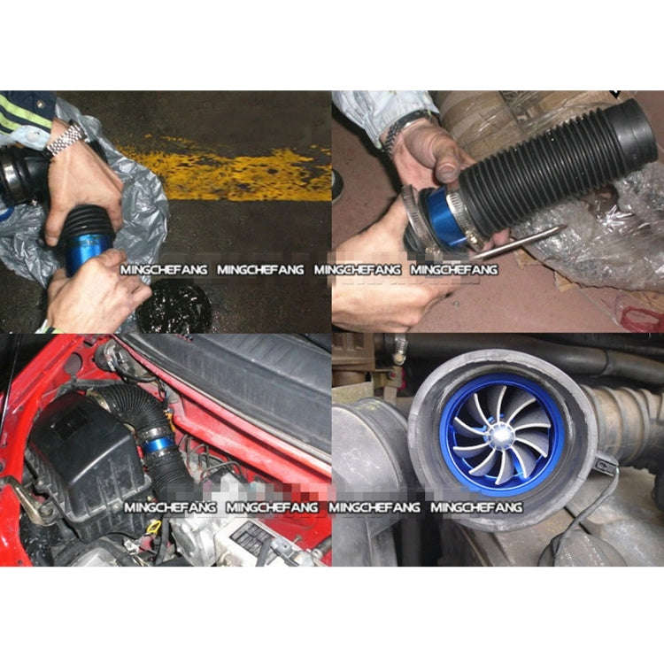 Car Stainless Universal Supercharger F1-Z Single Side Turbine Air Intake Fuel Saver Turbo Turboin...